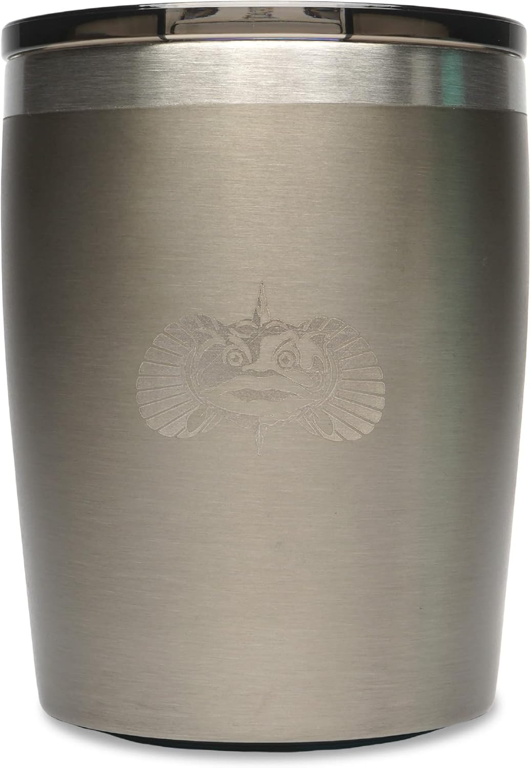 Toadfish Non-tipping 10oz Double Wall Insulated Stainless Steel Rocks Tumbler w/ East Slide Lid - Graphite