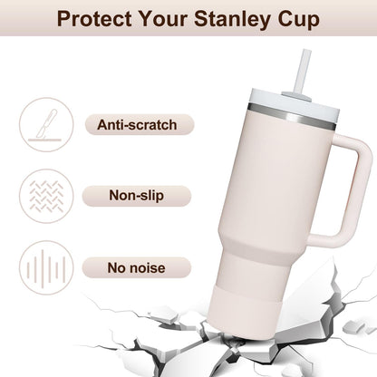 Affute Protective Silicone Boot for Stanley Quencher H2.0 40 30 20 oz & IceFlow Flip 30 20 oz, BPA Free Anti-Noise Anti-Scratch, Stanley Cup Protector Sleeve Cover Boot