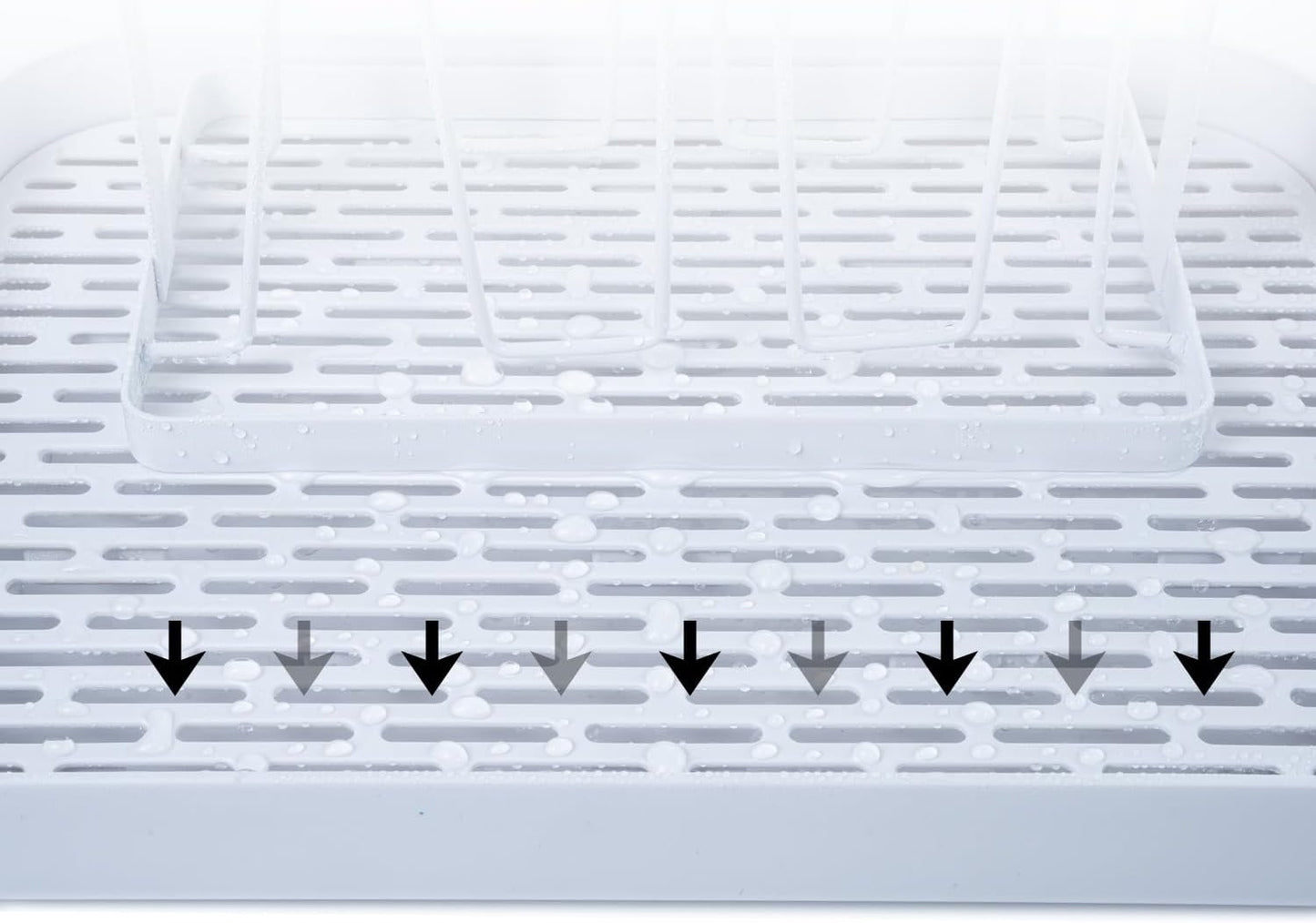 Countertop Drying Rack for Insulated Water Bottles, Glasses, Sports Bottles, Baby Bottles, and More - Drainage Tray for Easy Cleaning and Drying - Practical and Stylish