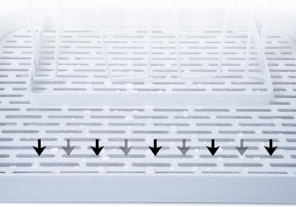 Countertop Drying Rack for Insulated Water Bottles, Glasses, Sports Bottles, Baby Bottles, and More - Drainage Tray for Easy Cleaning and Drying - Practical and Stylish