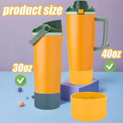 Mity rain 2PCS Protective Silicone Boots for Owala 30oz & 40oz FreeSip Sway Bottles & Tumblers - Accessories for owala, Enhances Stability & Prevents Scratches(Black Cherry)