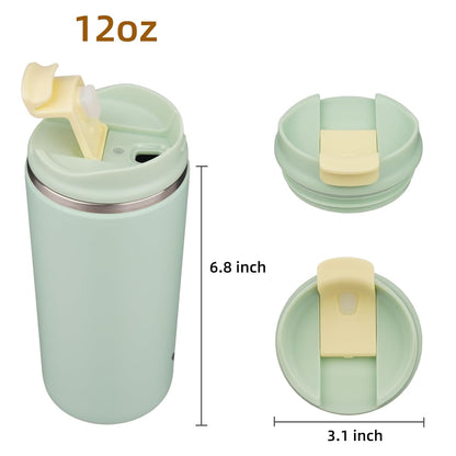 Konokyo Tumbler with Lid, 16 oz Travel Coffee Mug Double Wall Vacuum Stainless Steel Thermal Metal Cup Insulated Water Bottle,Navy Blue