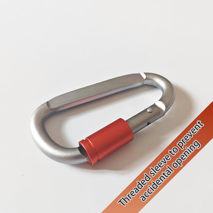 Paracord Keychain/Carabiner Clip - Jaymokes D Ring Metal Hook for Water Bottle, Key, Backpacks and More