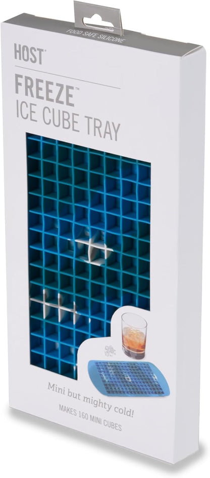 Host Ice Cube Tray, Makes Four 5-Inch Long Cubes, Durable Silicone Trays with Easy Release Design, Perfect for Water Bottles and Highball Glasses, Home Bar Accessories, Set of 1, Marble
