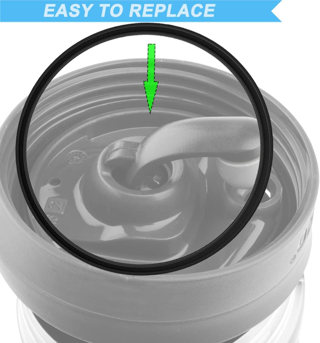 10 Pcs Replacement Gasket Rubber Lid Seals Compatible with 16 & 20 oz Contigo Snapseal Byron Travel Mug Ring, Silicone Leak-Proof Replacement Part for Contigo Coffee Travel Tumbler, White