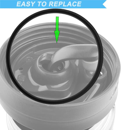 10 Pcs Replacement Gasket Rubber Lid Seals Compatible with 16 & 20 oz Contigo Snapseal Byron Travel Mug Ring, Silicone Leak-Proof Replacement Part for Contigo Coffee Travel Tumbler, White