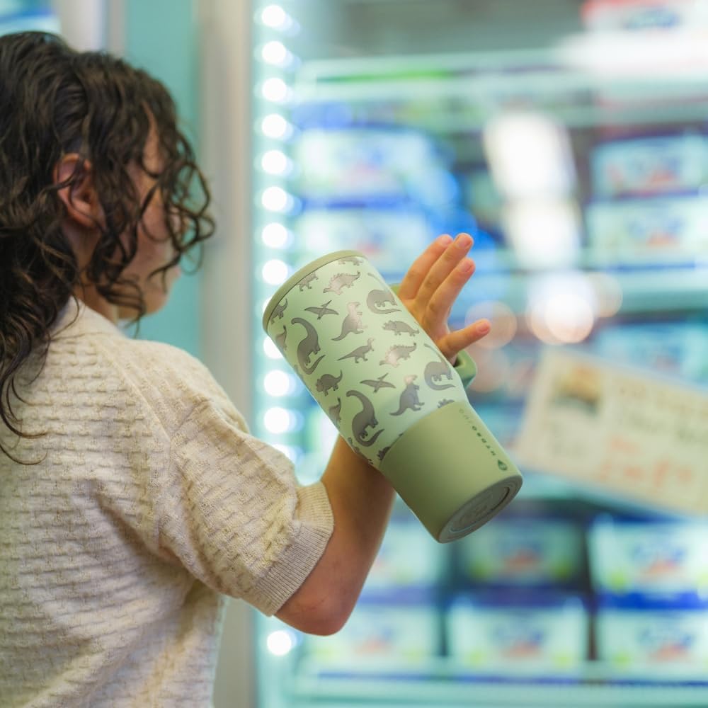 HydroJug Kids - 20 oz Insulated Kids Water Bottle with Flip Straw & Handle | Leak-Proof & Durable | Perfect for School, Sports, Lunch, Travel & Camp, Primrose