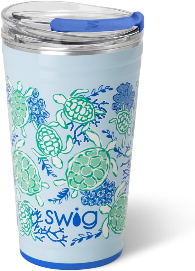 Swig Life 32oz Insulated Tumbler, Travel Coffee Tumbler with Lid, Cup Holder Friendly Travel Coffee Mug, Stainless Steel with Lid (Hayride)