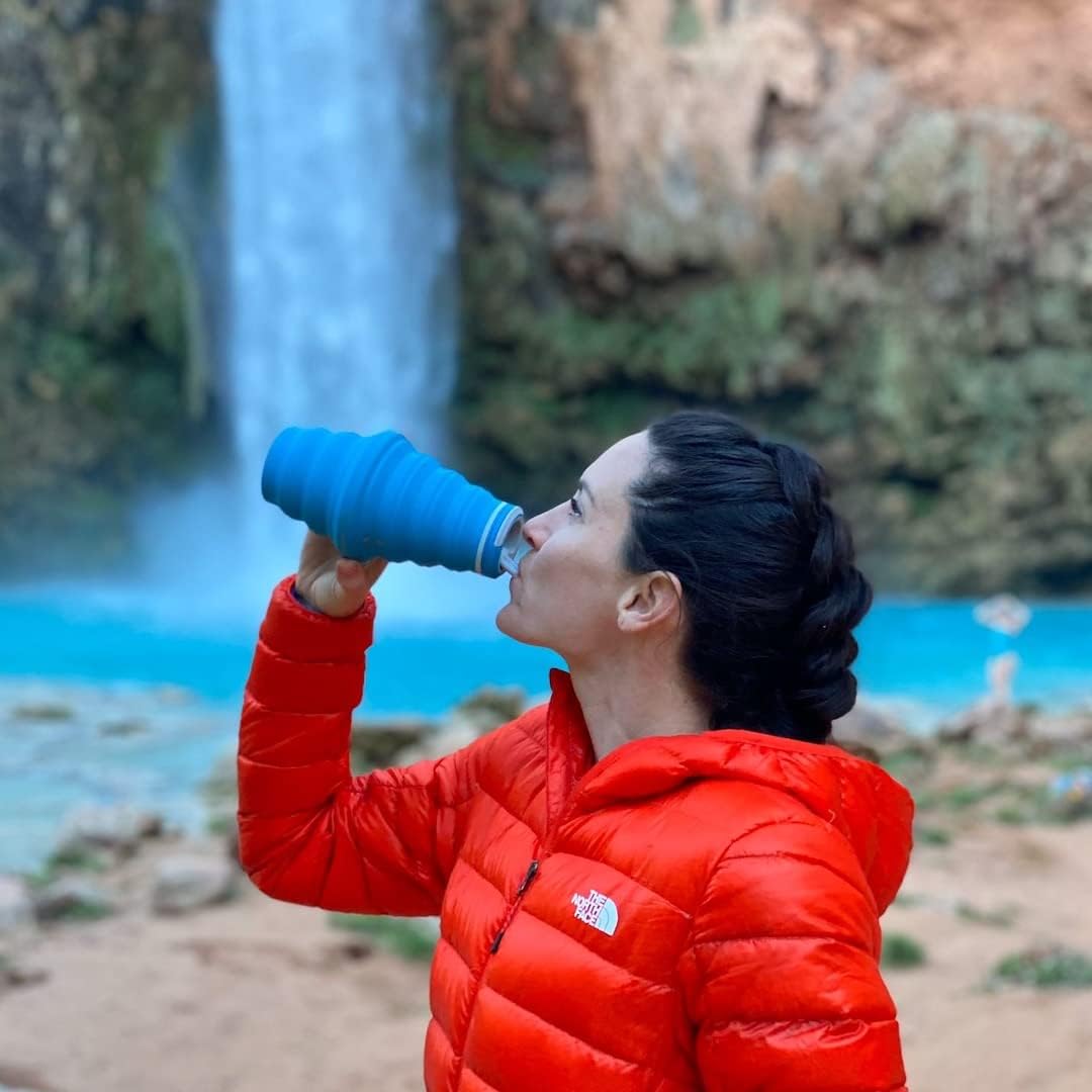 HYDAWAY 25oz Collapsible Travel Water Bottle - BPA-Free, Leakproof, Lightweight, Space-Saving - Perfect for Hiking, Travel, and All-Day Hydration
