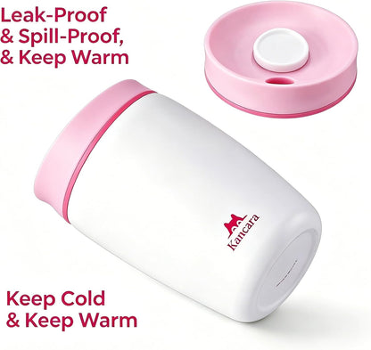 12 oz coffee tumbler Insulated coffee mug with lid Slider Insulated Stainless Steel Coffee Tumbler, Travel Mug for Hot and Iced Beverages insulated travel coffee mug (pink)