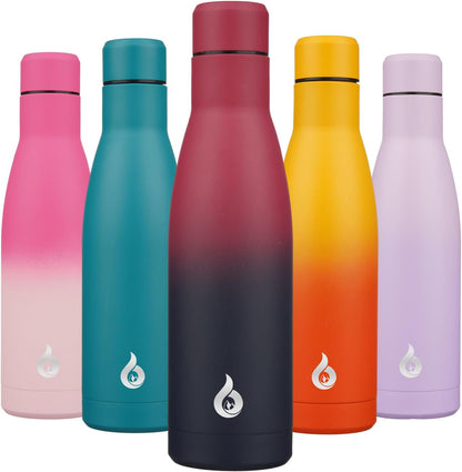 BJPKPK Insulated Water Bottle 12oz Small Stainless Steel Water Bottles Reusable Metal Thermal Keep Cold and Hot,Dreamy Purple - Colors B