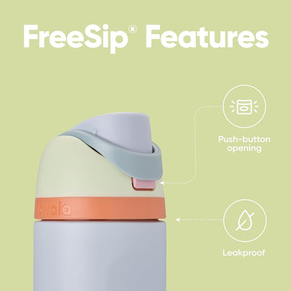 Owala FreeSip Insulated Stainless Steel Water Bottle with Straw, BPA-Free Sports Water Bottle, Great for Travel, 32 Oz, Denim