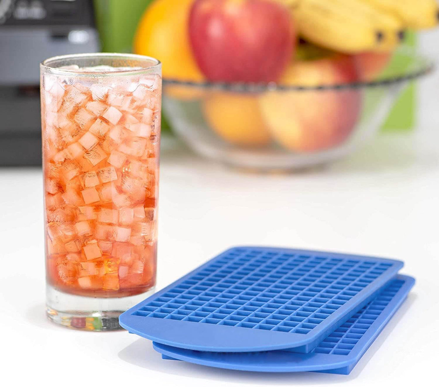 Mini Ice Cube Trays for Freezer 1 Pack — 160 Small Crushed Ice Cube Molds, BPA Free Food Grade Silicone, Easy Release Stackable Trays for Iced Coffee, Whiskey, Cocktail & Drinks
