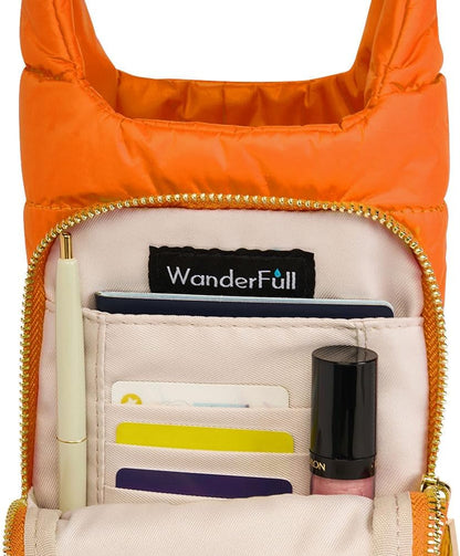 WanderFull Original HydroBag Fits Up to 32 oz Water Bottle Holder with Strap – Hands-Free Crossbody Water Bottle Carrier Bag with Phone Pocket - Colors B