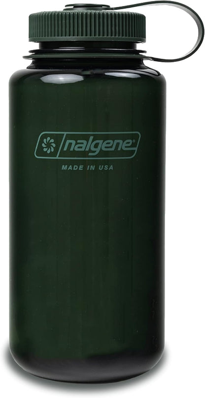 Nalgene 32 oz Wide Mouth Water Bottle | BPA-Free, Durable & Leak Proof, Lightweight Bottle for Hiking & Gym, Work & Travel