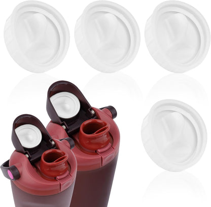 4 Pack Replacement Stopper Compatible with Owala FreeSip Sway 30oz 40oz, Silicone Seal Bottle Cap Mouth Stopper for Owala FreeSip Tumbler 40oz Water Bottle Top Lid Gasket Plug Accessories (Grey)