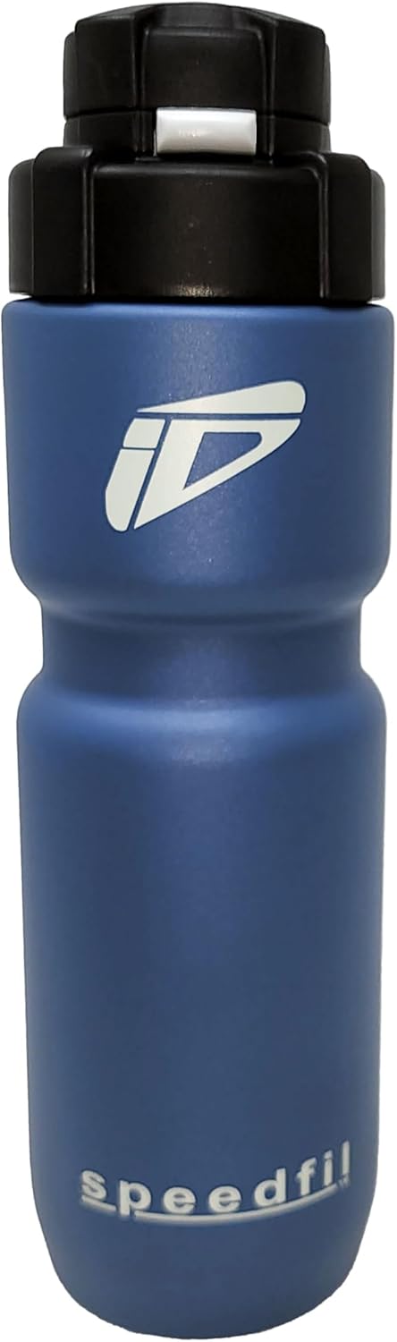 Speedfil Speedflask 21oz. Vacuum Insulated Stainless Steel Cycling Sports Water Bottle with NEW Bounce Back Lid 2.0 (Silver)