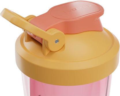 VOLTRX Premium Electric Protein Shaker Bottle, Made with Tritan - BPA Free - 24 oz Vortex Portable Mixer Cup/USB Rechargeable Shaker Cups for Protein Shakes