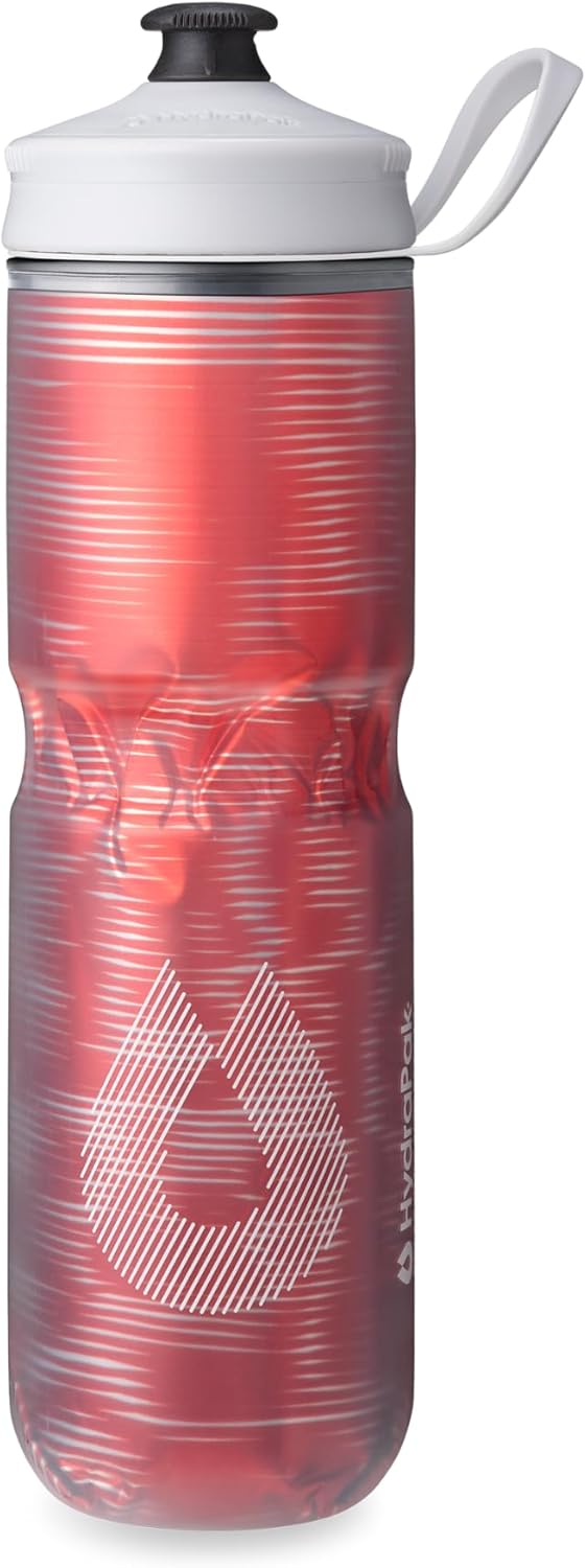 HydraPak | Polar Bottle - Polar Sport Insulated Water Bottle - BPA-Free, Sport & Bike Squeeze Bottle with Handle (Pulse Blue, 700ml / 24oz)