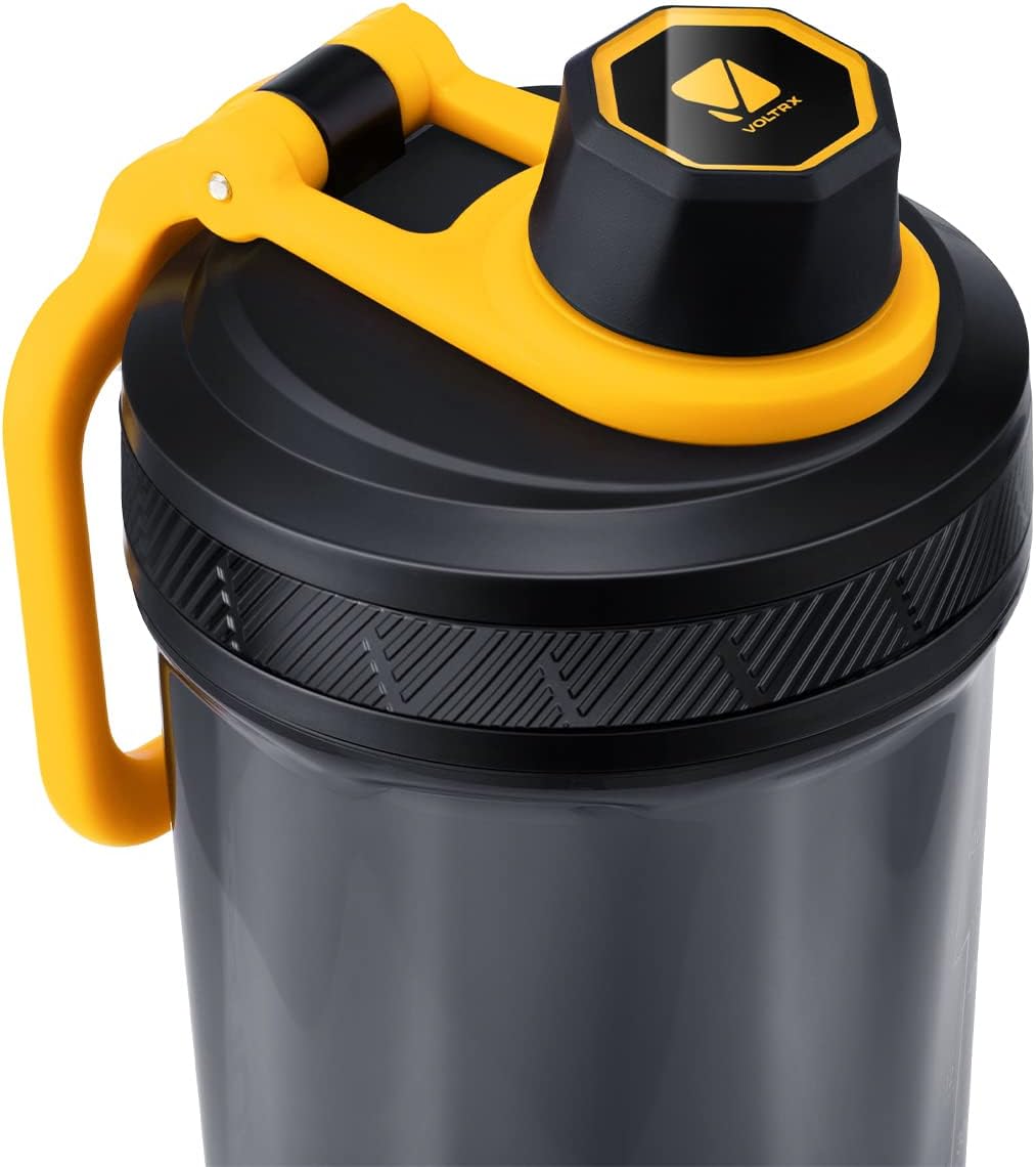 VOLTRX Electric Protein Shaker Bottle - USB Rechargeable Mixer Cup for Shakes and Meal Replacements, BPA-Free Tritan, 20oz
