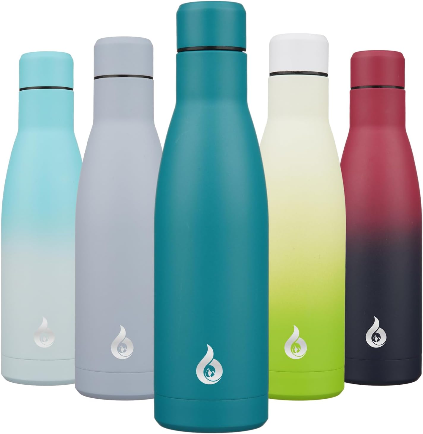 BJPKPK Insulated Water Bottle 12oz Small Stainless Steel Water Bottles Reusable Metal Thermal Keep Cold and Hot,Dreamy Purple - Colors A