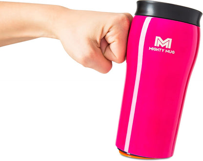 Mighty Mug | The Untippable Mug | Grips When Hit, Lifts for Sips | Insulated Stainless Steel Tumbler | Cupholder Friendly | Gifts for Women Men All | Leakproof | 6 Hour Hot / 24 Cold | 16oz | Teal
