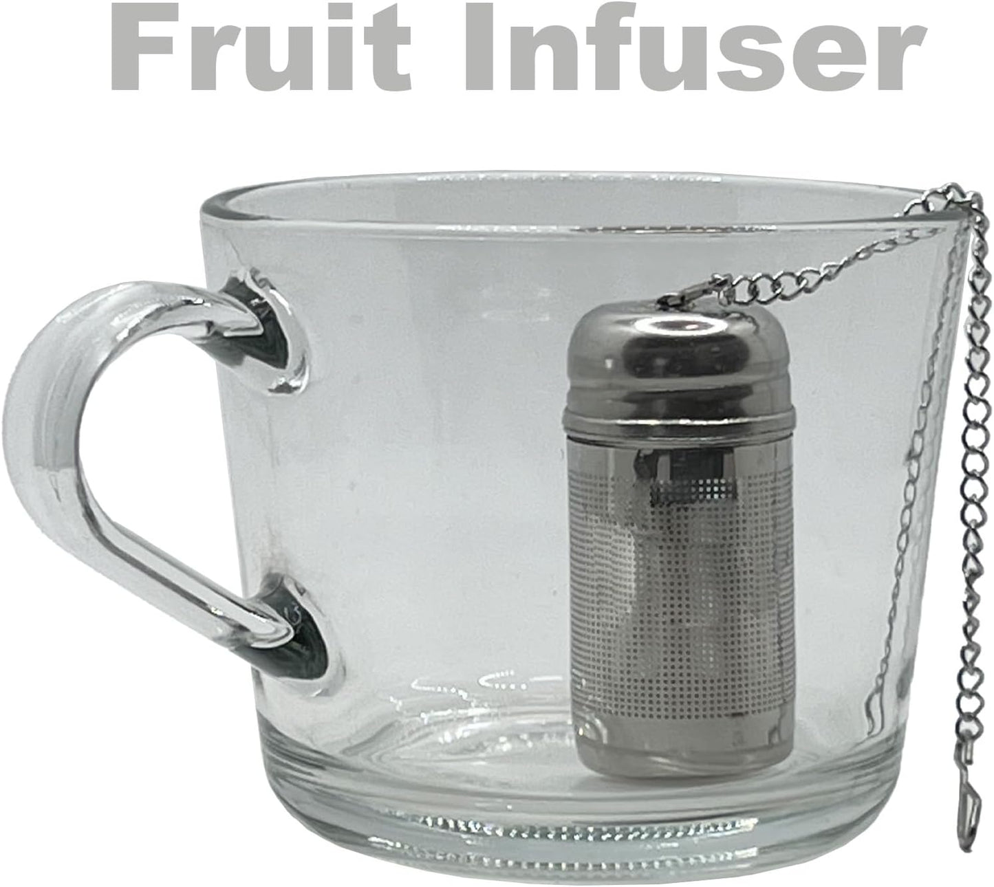 2PCS Fruit Infuser Insert,Flower Tea Infuser for Wide Mouth Water Bottles,Compatible with Stanley,Hydro Flask,Iron Flask, Takeya, ThermoFlask and Similar