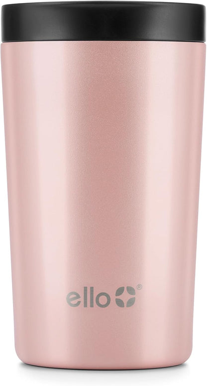 Ello Miri 16oz Vacuum Insulated Stainless Steel Travel Mug, Leak-Proof Slider Lid, Keeps Hot for 5 Hours, Perfect for Coffee or Tea, BPA-Free, Fits Most Cupholders, Holiday Gift, Speckle