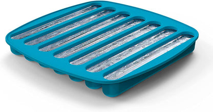 Cheer Collection Silicone Ice Stick Tray - Long Ice Cube Mold for Water Bottle Ice Stick - Easy Pop Out Water Bottle Ice Cube Tray -Thin Cylinder Ice Cube Mold for Sports and Water Bottles