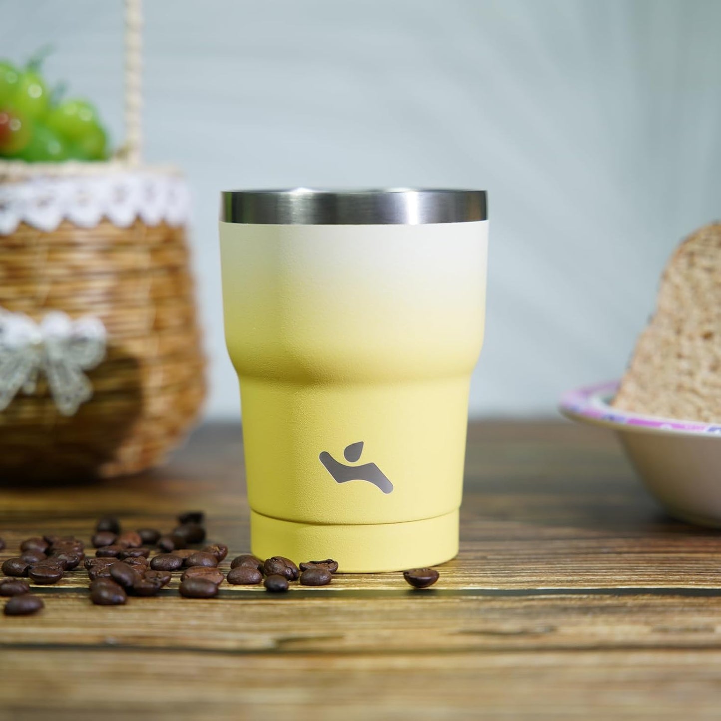 Konokyo 20 oz Tumbler with Handle and 2 Straw 2 Lid, Insulated Water Bottle Stainless Steel Vacuum Cup Reusable Travel Mug,Black