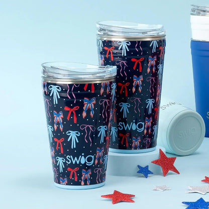Swig Life 32oz Insulated Tumbler, Travel Coffee Tumbler with Lid, Cup Holder Friendly Travel Coffee Mug, Stainless Steel with Lid (Hayride)