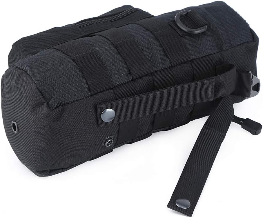 Molle Water Bottle Holder, Tactical Water Bottle Pouches for Backpack with D-Ring Hook
