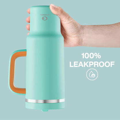 40 oz Tumbler with Handle and Straw: Stainless Steel Insulated Tumbler Keeps Cold for 24 Hours, Leakproof Travel Cup Fits in Cup Holder and BPA-Free, Cotton Candy