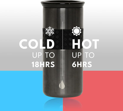Elemental Artisan Insulated Tumbler, Triple Wall Coffee Travel Mug, Reusable Stainless Steel Coffee Tumbler with Ceramic Lid, Thermal Coffee Cups for Hot (6 Hrs) & Cold (18 Hrs), 16oz - Forest Green