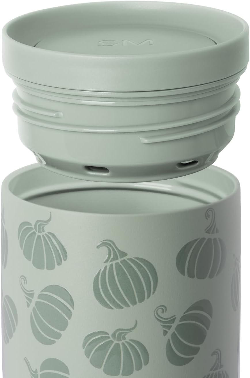 Simple Modern Halloween Signature Voyager | 16oz Travel Coffee Mug Tumbler with 360° Lid | Gifts for Women Men | Ceramic-Lined Insulated Stainless Steel Cold Brew Iced Coffee Cup | Spooky Mix