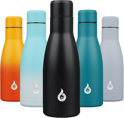 BJPKPK Insulated Water Bottle 12oz Small Stainless Steel Water Bottles Reusable Metal Thermal Keep Cold and Hot,Dreamy Purple - Colors A