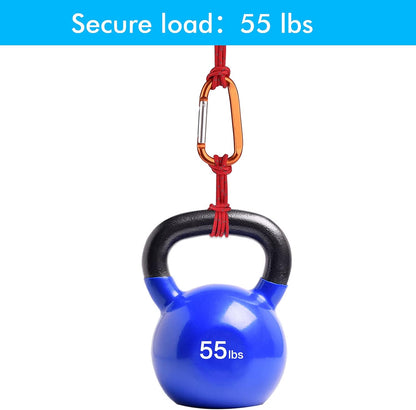 CampTek Carabiner Caribeaner Clip,3" Large Aluminum D Ring Shape Carabeaner with Keyring Keychain Hook