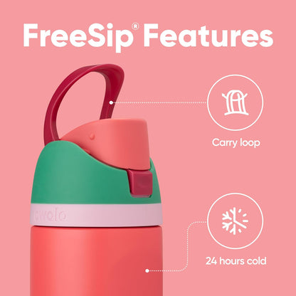 Owala FreeSip Insulated Stainless Steel Water Bottle with Straw, BPA-Free Sports Water Bottle, Great for Travel, 32 Oz, Denim