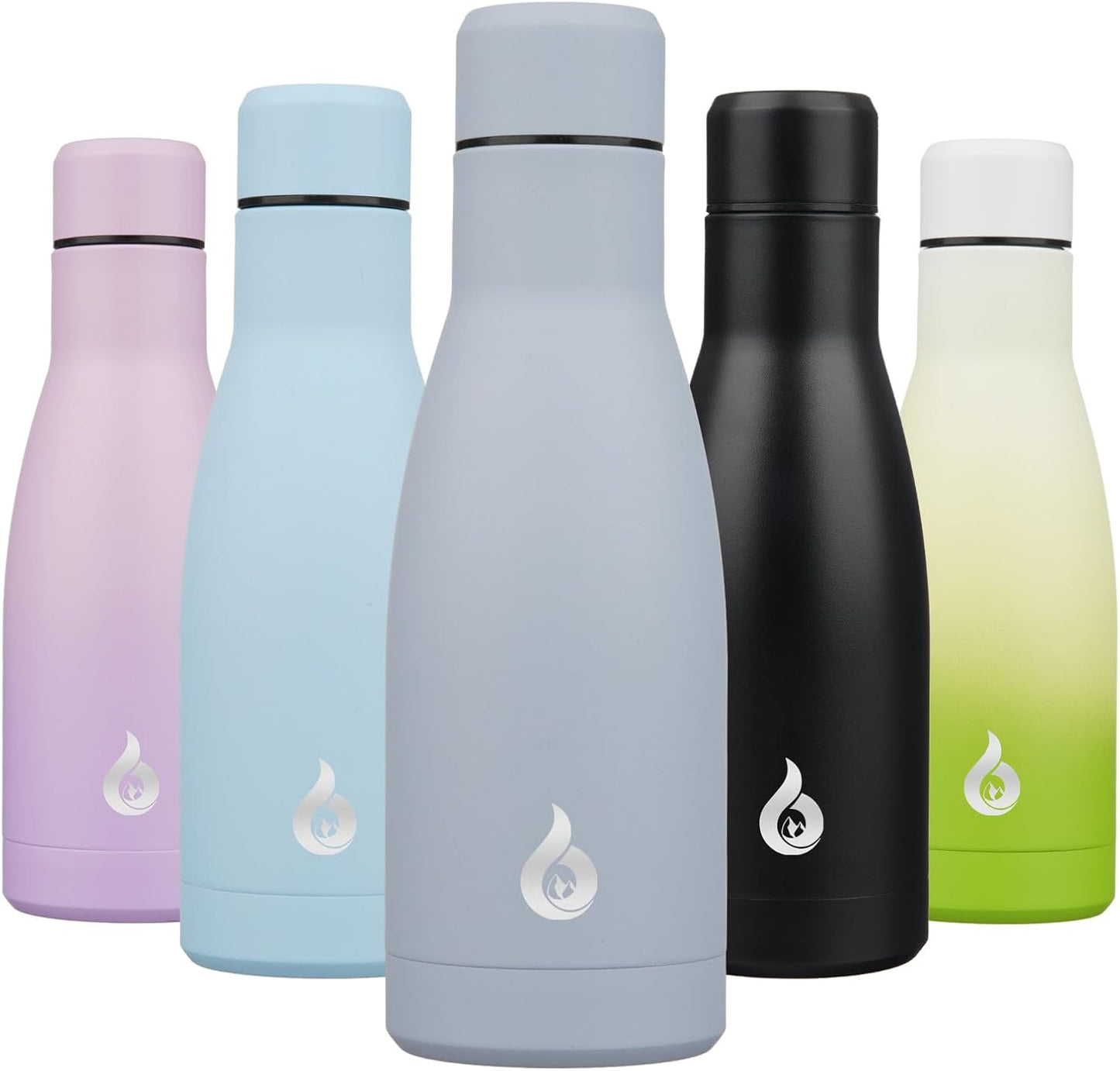 BJPKPK Insulated Water Bottle 12oz Small Stainless Steel Water Bottles Reusable Metal Thermal Keep Cold and Hot,Dreamy Purple - Colors B