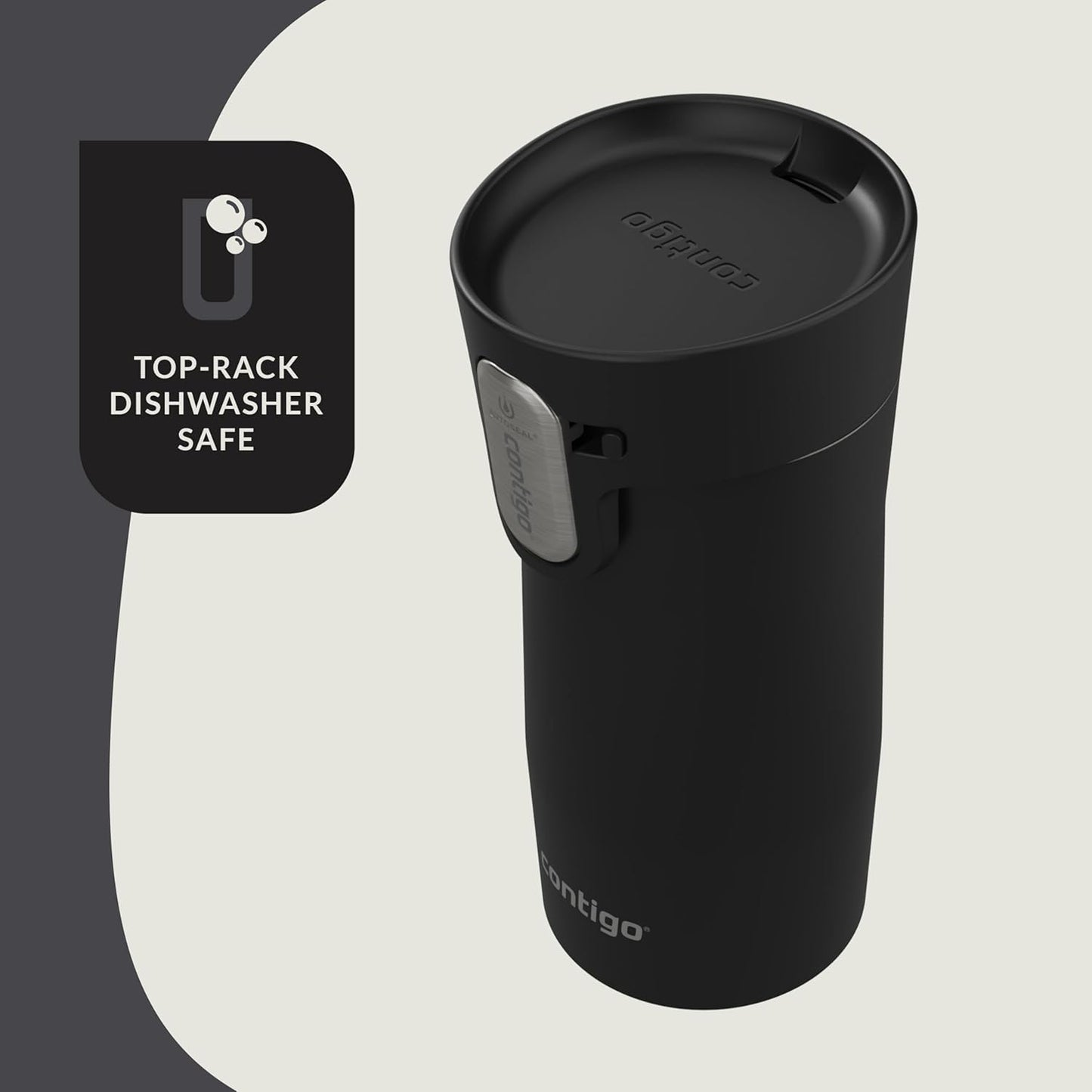 Contigo AUTOSEAL West Loop Vacuum-Insulated Stainless Steel Travel Mug with Easy-Clean Lid 12 oz Blueberry