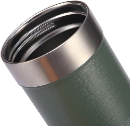 MAXFOREST16OZ Trigger Action Travel Mug - 500ml BPA Free Insulated Stainless Steel Coffee Tumbler, Leak-Proof Wide Mouth Design for Commuters, Sports & Outdoor Enthusiasts (Green)