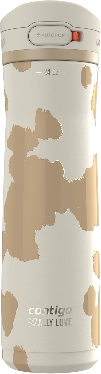 Contigo Jackson Chill 2.0, Vacuum-Insulated Stainless Steel Water Bottle with Secure Lid, Leak-Proof Travel Friendly, 20oz Capacity, Blueberry Color, Keeps Drinks Cold for 12 Hours