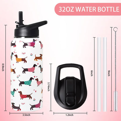 32 oz Pickleball Insulated Water Bottle with Straw - Pickleball Gym Hiking Sports Coffee Mug | Perfect Pickleball Gifts for Women, Pickleball Decor Accessories