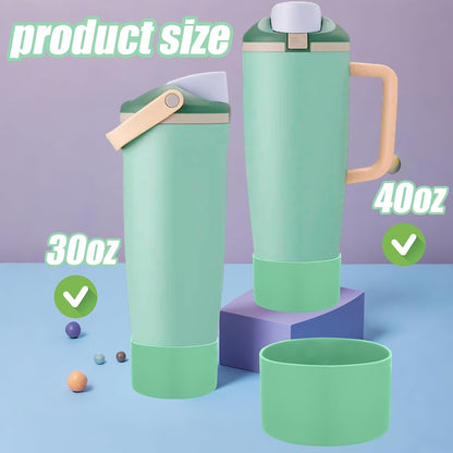 Mity rain 2PCS Protective Silicone Boots for Owala 30oz & 40oz FreeSip Sway Bottles & Tumblers - Accessories for owala, Enhances Stability & Prevents Scratches(Black Cherry)