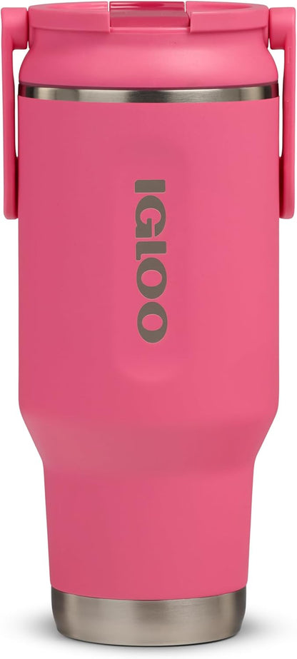 Igloo 20 oz Stainless Steel Tumbler | Sport Sipper Bottle | Thrift Pink