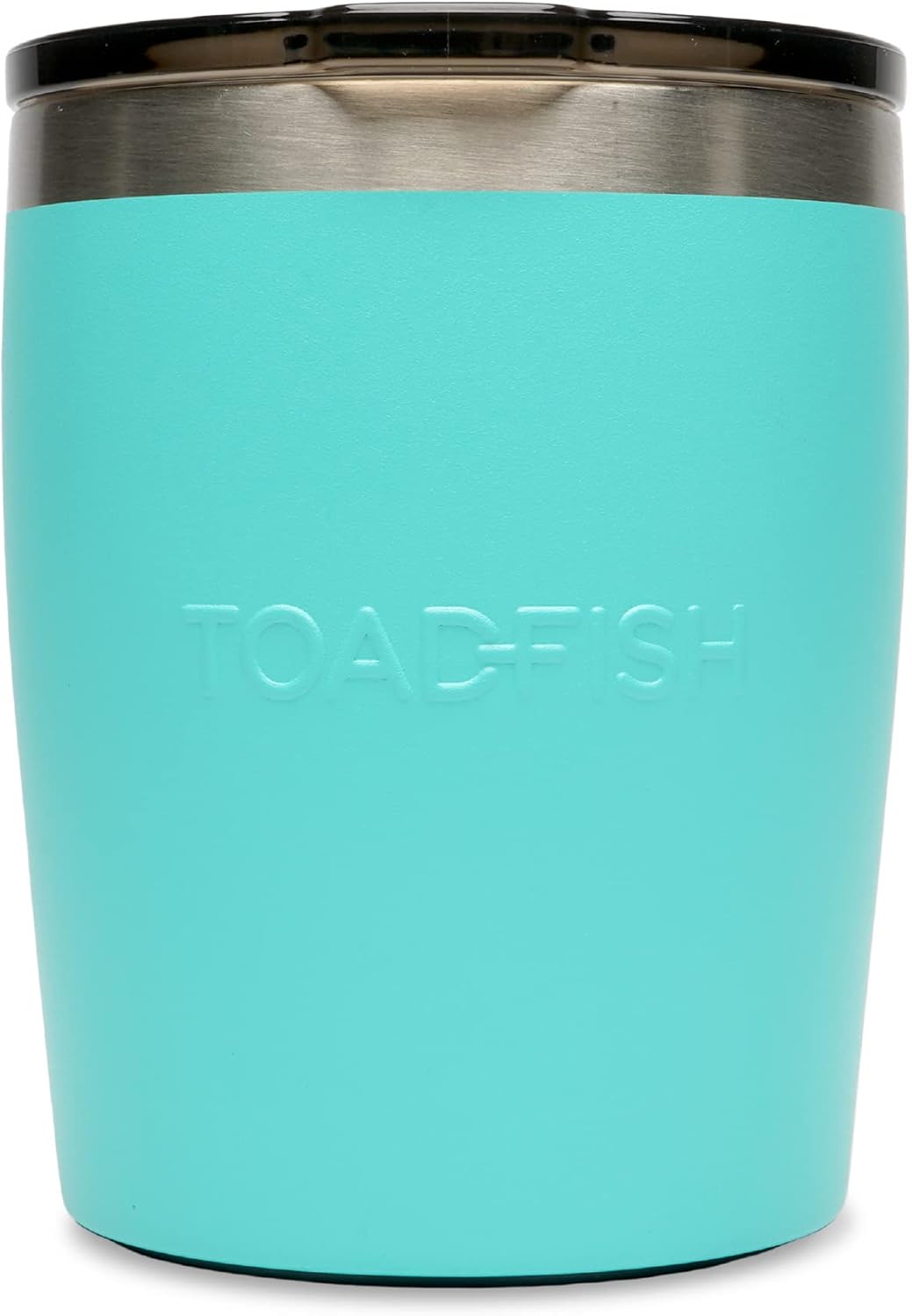Toadfish Non-tipping 10oz Double Wall Insulated Stainless Steel Rocks Tumbler w/ East Slide Lid - Graphite