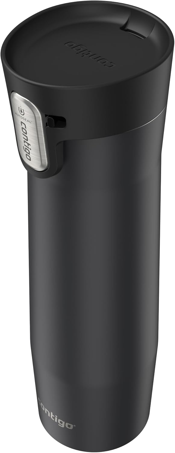 Contigo AUTOSEAL West Loop Vacuum-Insulated Stainless Steel Travel Mug with Easy-Clean Lid 12 oz Blueberry
