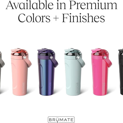 BrüMate MultiShaker Blender Shaker Bottle | 100% Leakproof Insulated Stainless Steel | Pre Workout and Protein Shaker Bottle for the Gym | 25oz (Dark Aura)