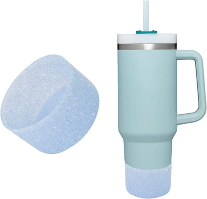 5Pcs Silicone Bottle Boot, Bottom Protector Compatible with Stanley/Hydroflask/Iron Flask/Simple Modern, 2.9-3in Bottom Width of Stainless Water Bottle