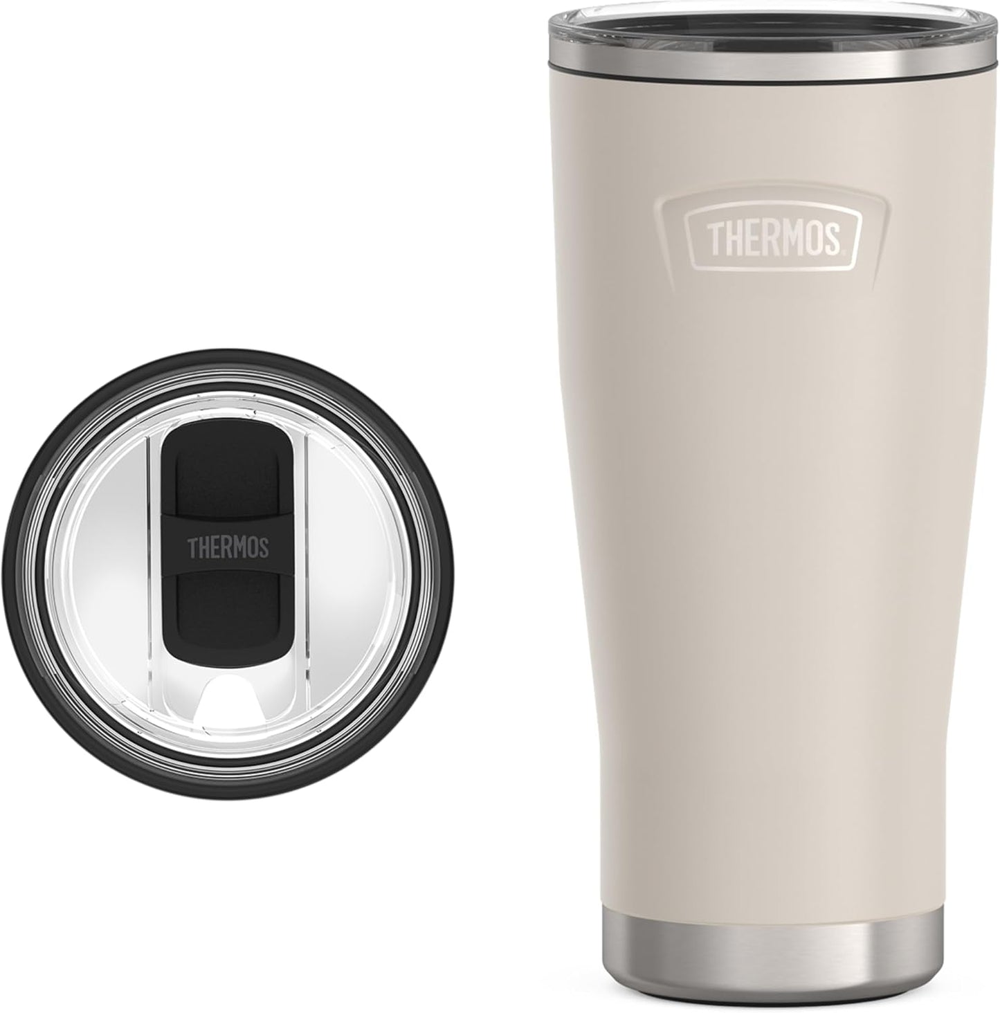 THERMOS ICON SERIES, Stainless Steel Tumbler with Slide Lock, 18 Ounce, Mystic Navy